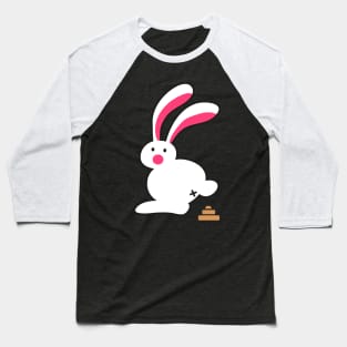 Bunny Poops Funny Bunny Poop Fun Rabbit Baseball T-Shirt